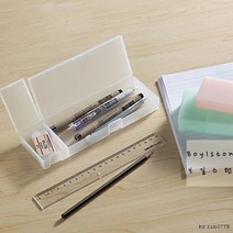 만능_케이스_소품_휴대용_필통_고등학생_투명_대학생필통_꾸미기_플라스틱_펜슬 94DC, OS-핑크