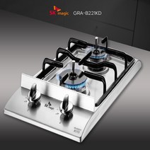 SK매직 2구 가스레인지 GRA-B221KD 빌트인 가스쿡탑 / 스테인리스(실버), 1. LNG