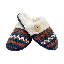 루다벨 에스닉 니트 겨울 털 실내화