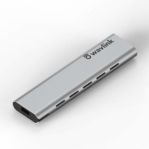 WAVLINK USB C to M.2 NVME 인클로저 USB C 10Gbps to SSD M.2 어댑터 NVMe PCI-E M-키 SSD 케이스 방열판이 있는 도구 없음