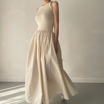 뷔스티에 원피스 나시 레이어드 여성 봄 가을 (6color)