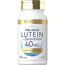 칼라일 비지골드 루테인 VISI GOLD LUTEIN 40MG 제아잔틴 Zeaxanthin 180개입, 1