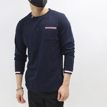 콘피아르 남성 포켓 라운드넥 포인트 티셔츠 TC2505
