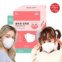 어린이새부리형마스크 유아새부리형마스크 KF-AD 비말차단 더 올바른 마스크 중형 소형, 올바른 마스크_중형 120매