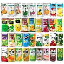 과즙음료 과일주스 캔음료수 작은캔 미니캔 업소용 도매용 프레주 웅진 썬키스트 참맑은 175ml 180ml 30캔 중 택1, 3) 프레주 복숭아 스위트 175ml 30캔