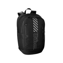 윌슨 테니스 백팩 나이트 세션 투어 가방 NIGHT SESSION TOUR ULTRA BACKPACK 라켓 2개 수납, 블랙×실버