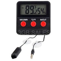iapsales Easy to Read Reptile Tank/Egg Incubator Digital Thermometer/Hygrometer Measure Your Tempera, 1