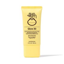 Sun Bum 글로우 30 선스크린 페이스 로션 브로드 스펙트럼 SPF 2oz 비건 옥티녹세이트 & 옥시벤존 프리 비타민E 함유