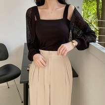 코코블랑 웰메이드 일자 슬리브리스