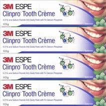 클린프로 투쓰 크림 치약 스피아민트향, 113g, 4개