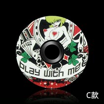 티타늄 스템 자전거 부품 1 1/8 알루미늄 합금 헤드셋 탑 캡 스레드리스 커버 도로 MTB 액세서리, [11] C