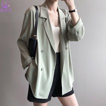셀럽당 여름 여성 얇은 시폰 재킷 루즈핏