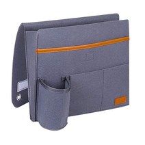 수납 정리 포켓 펠트 소파 걸이 파우치 사이드 홀더 룸 기숙사 휠체어 테이블 바구니 레일, 01 smoky gray