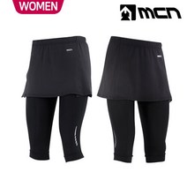 브랜드없음 MCN 자전거바지 여성 베이직 7부 패드바지+랩 스커트