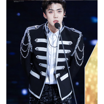 EXO스타일 남성 그룹 무대 재킷 연예인 호스트 마술사 의상