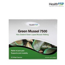 [뉴질랜드 정품] 헬스업 초록입홍합 오일 엑스트라 7500mg 60정, 4개, 박스