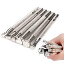 홈공방 금속펀치 가죽공예 보석공예 스탬핑 6pcs 가죽 키트 왁스 가죽 공예 가죽 안장, 없음