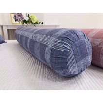 이불아저씨 대형 침대쿠션 등받이쿠션 롱쿠션 (+솜포함), 바디필로우, 모던체크_네이비