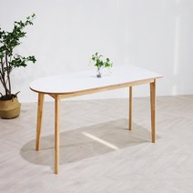 일루일루 포포 반타원 HPL 라미네이트 우드 테이블 3size, 반타원 1200