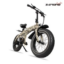 관부가세무료 750W 2022 최신형 ZSTONE E-20인치 전기팻바이크 전기자전거, USA카모