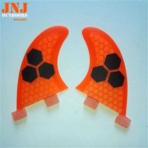 웨이크보드 서핑보드 핀 데크용 밸런스보드 부품 용품 수상 해양 스포츠 여름스포츠 초보용 새로운 jnj 서핑 보드 2pcs fcs gl 유리 섬유 지느러미, 주황색