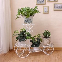 베란다 자전거 철제 스탠드 꽃 화분 다층 화분대 정원 원예 용품 인테리어 거치대, K