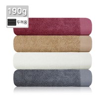 뱀부얀 페이스 타올 190(40x80cm 190g) 천연 섬유 대나무 뱀부 밤부 모달 호텔 세면 고급 수건 타월, 그레이, 1개