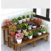 화분받침대 인테리어 가정용 업소용 프리미엄, 단층 길이 60cm 높이 12cm