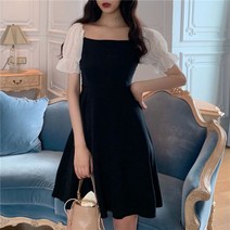 DFMEI 원피스 여한판 부드러운 슬림핏 A라인 스커트 자녀 하선녀 스커트