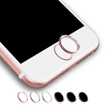 아이폰 터치아이디 홈버튼 스티커 Touch ID iPhone 8 7 6S 플러스 5S SE, 화이트-로즈골드