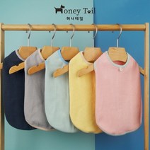 [바보사랑] 허니테일 강아지옷 티셔츠 민소매 나시티 실내복 애견의류 S-3XL[허니테일], 색상/사이즈:진그레이/XL