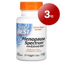 Doctors Best 여성 건강 관리 에스트로지-100 함유 메노포즈 스펙트럼 Menopause Spectrum EstroG-100 30정 1팩, 3팩