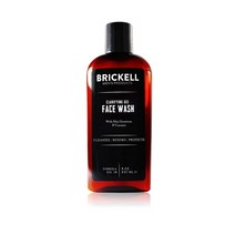 Brickell 남성용 클라리파잉 젤 페이스 워시 천연 및 유기농 리치 포밍 데일리 페이셜 클렌저 제라늄 코코넛 및 알로에 함유 226.8g(8온스) 향 Brickell, 8 Ounce