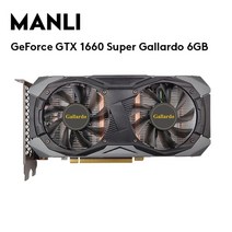 MANLI- GeForce GTX 1660 슈퍼 가야도 6GB 그래픽 GPU 192bit DDR6 게임 카드, 01 GTX1660SuperGallardo