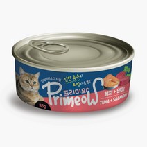 프리미요 고양이 습식 캔 85g, 24개, 참치 + 연어