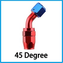 범용 AN4 AN6 AN8 AN10 AN12 알루미늄 오일 연료 스위블 호스 엔드 피팅 어댑터 키트 0 °/45 °/90 °/12, 06 Red blue 45_04 AN10