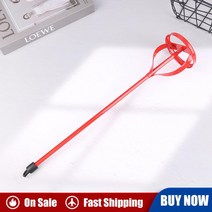 페인트믹서 믹서날 더 튼튼한 육각형 샤프트 석고 페인트 믹서 믹싱 패들 로드 전기 드릴 건설 그라우팅 모르타르 도구 액세서리, 한개옵션0