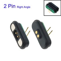 YuXi 1 쌍 자석 연결 관 2 3 4 5 6 극 Pogopin 남성 여성 2.2 MM 격자 THT 3A 봄로드 포고 핀 방수 패드, 08 2pin Right Angle
