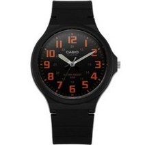카시오 남성용 아날로그 우레탄 시계 MW-240-4BVDF