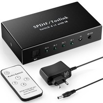 광학 스위치 SPDIF Toslink IR 원격 3 입력 1 출력 오디오 스위처 DVD ps4 용 방향 선택기 상자, 01 OPTICAL Switch 4x1