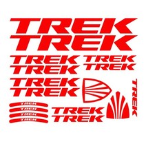자전거부품 TREK 자전거 스티커 프레임 자동차 사이클 튜닝 림 휠 데칼 로고 엠블럼 방수 비닐, 빨간, 20cm, 1개