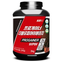 프로게이너 WPIH 2kg 저분자 가수분해 분리유청 단백질보충제 프로틴쉐이크 안전성 기능성 인정 식약처 건강기능식품, 1통