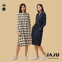 [JAJU/자주] 여 플란넬 원피스 2종택1