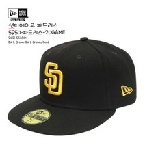뉴에라 [슈즈네][정품] MLB 어센틱 샌디에고 파드리스 게임 야구모자 사이즈캡 59FIFTY 메이저리그 선수모자
