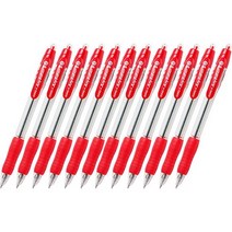 동아 유성펜 애니볼 501 1mm 12p, 적색, 1개