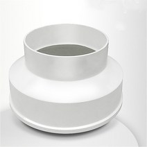 ABS PVC 75-250mm HVAC 덕트 감속기 스트레이트 인라인 가열 냉각 환기 팬 어댑터 커넥터, 05 PVC  250-110