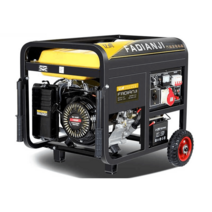 발전기 가솔린 5.5kW 6.5kW 380V 20리터 산업용, 6.5KW 수동 시작 이중 전압