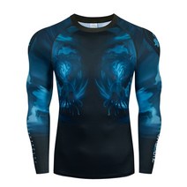 주짓수 도복 men sport suit mma compression t-shirt gym fitness running jo