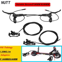 전동킥보드 전동스쿠터 NUTT-전기 스쿠터 유압 디스크 브레이크 140 160 180mm 파워 오프 라인 와이어 Kug, 04 F180mm R160MM Kit
