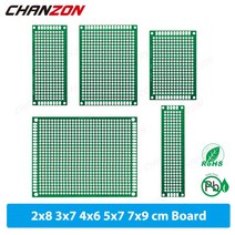 34 개 ( 2X8 3X7 4X6 5X7 7x9 cm 양면 인쇄 범용 회로 PCB 보드 주석 도금 된 프로토 타입 키트 FR4 Perfboard 구색